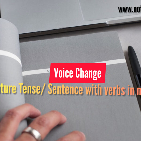 Voice Change-Future Tense and Sentence with Verbs in modals