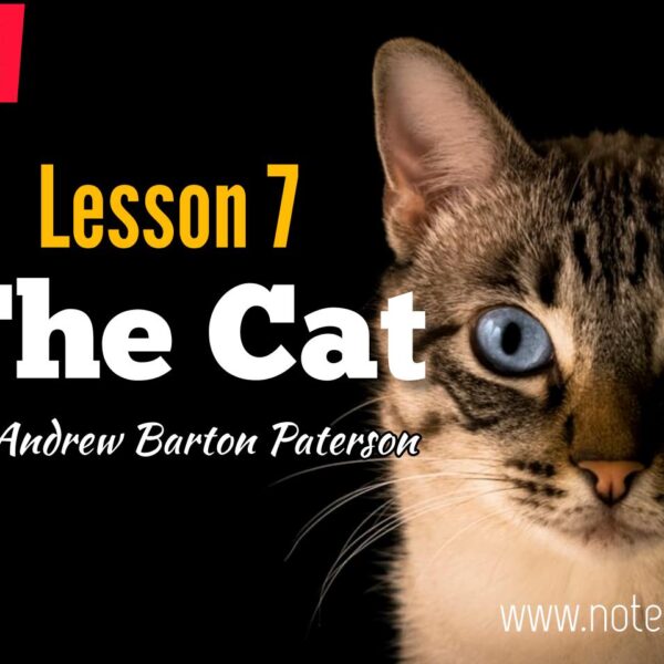 The Cat- Andrew Barton Paterson- Lesson 7- Class 10