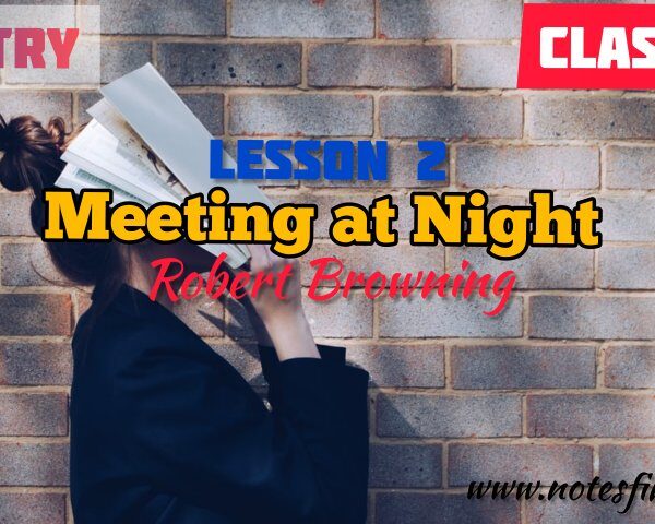 Meeting at Night | Robert Browning | Bengali Meaning