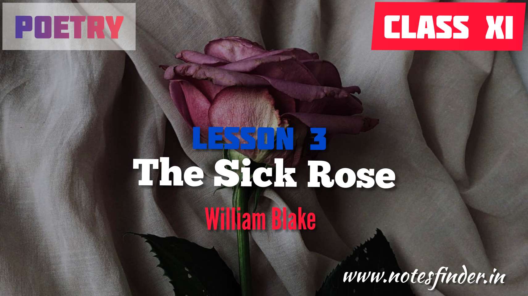 the-sick-rose-william-blake-bengali-meaning-class-11-wbchse