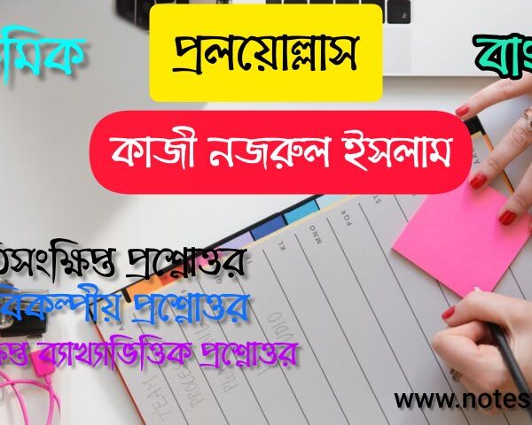 প্রলয়োল্লাস কবিতার অতিসংক্ষিপ্ত প্রশ্নোত্তর (SAQ) |  প্রলয়োল্লাস – নজরুল ইসলাম |  দশম শ্রেণী