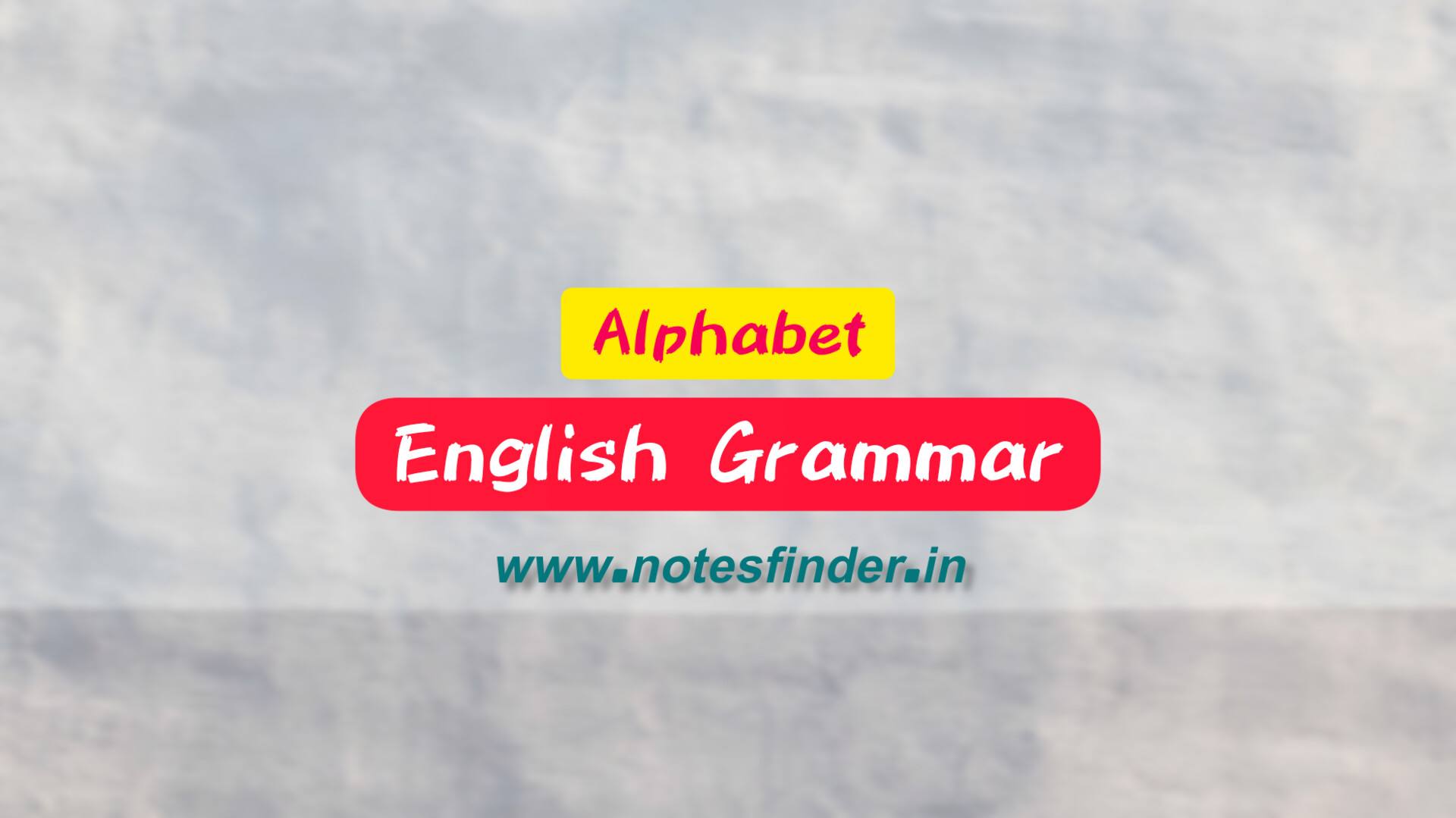 What is Alphabet? ( Alphabet কি) | English Grammar