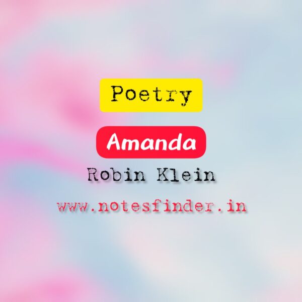 Amanda! (Poem) – Robin Klein