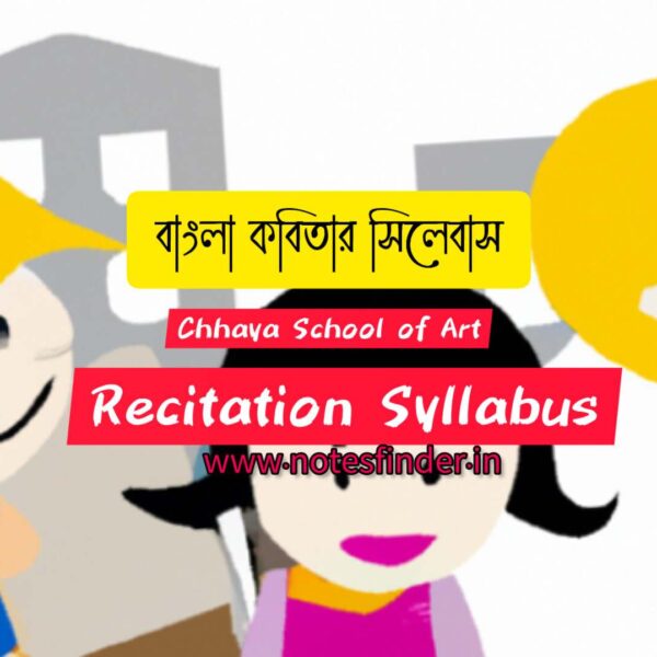 আবৃত্তি সিলেবাস (Recitation Syllabus)