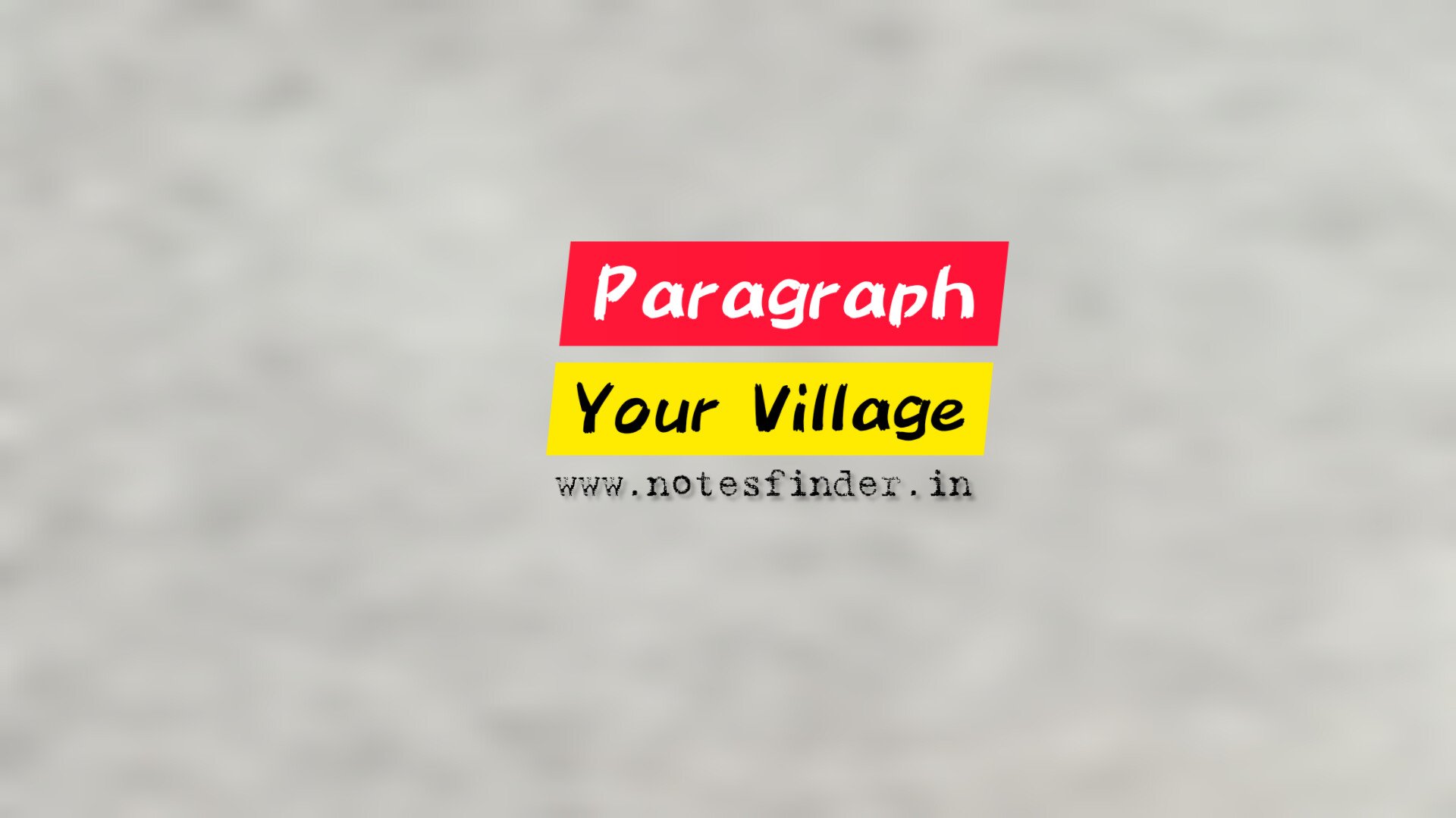 your-village-paragraph-notesfinder