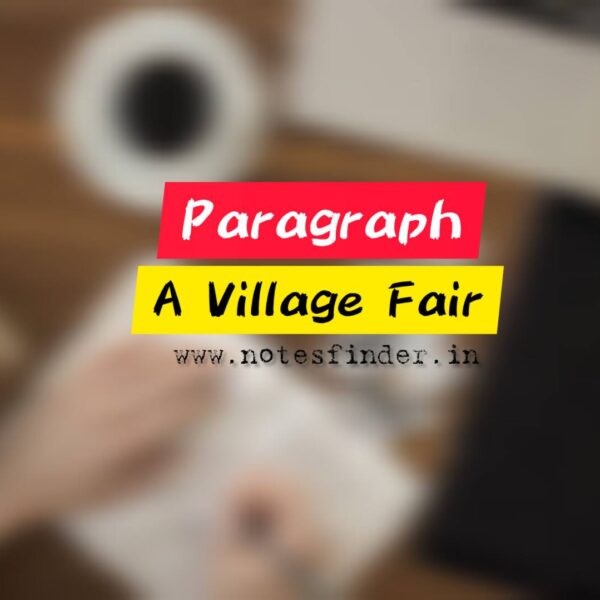 A Village Fair Paragraph | A Village Fair Essay