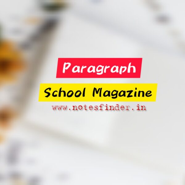 School Magazine Paragraph