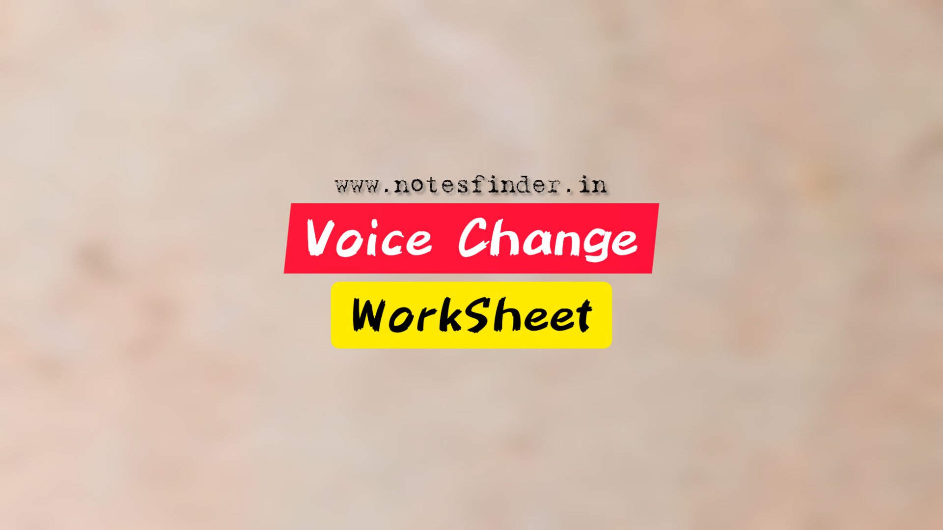 Active to Paasive | Voice Change Worksheet (50 Questions)