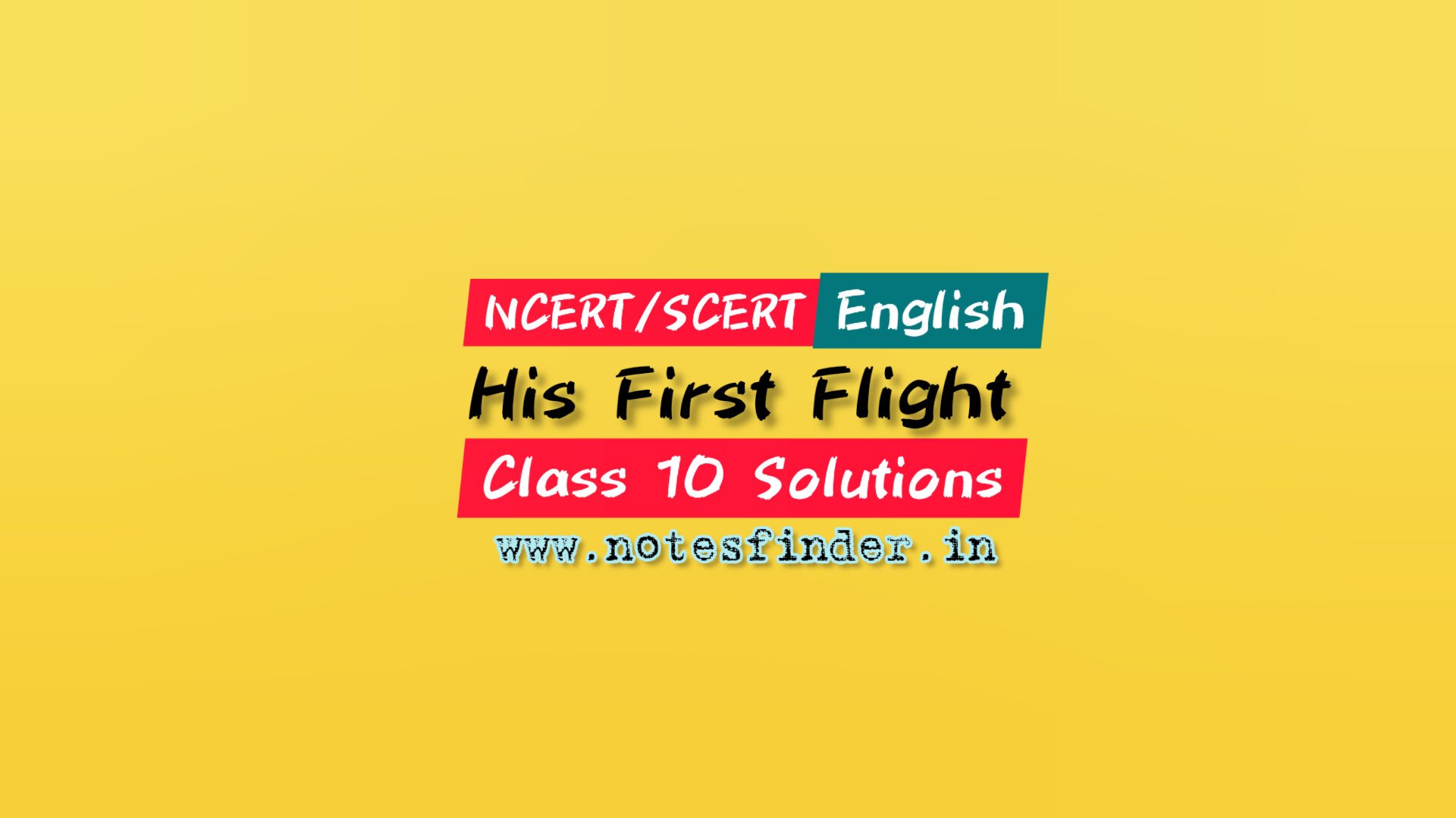 Chapter 3 Two Stories About Flying His First Flight Ncert Solutions For Class 10 English First