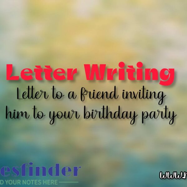 Letter to a friend inviting him/her on the occasion of birthday.