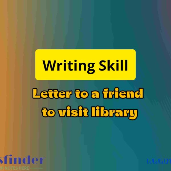 Letter to a friend advising him or her to visit the public library