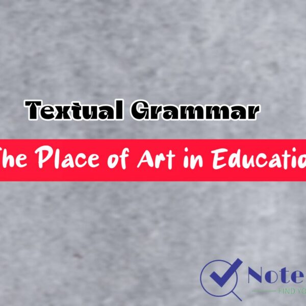 Transformation of sentences from The Place of Art in Education | Class 11