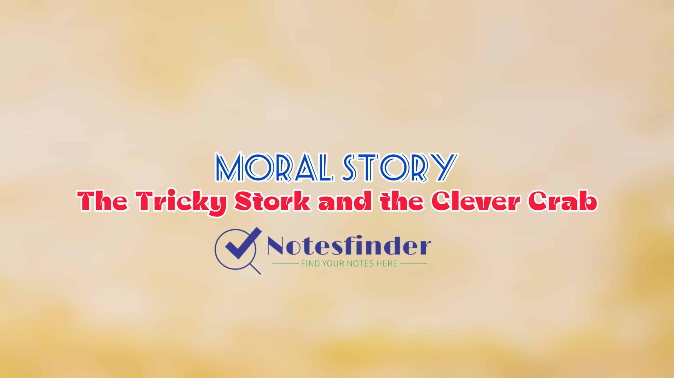 The Tricky Stork and the Clever Crab | Moral Stories