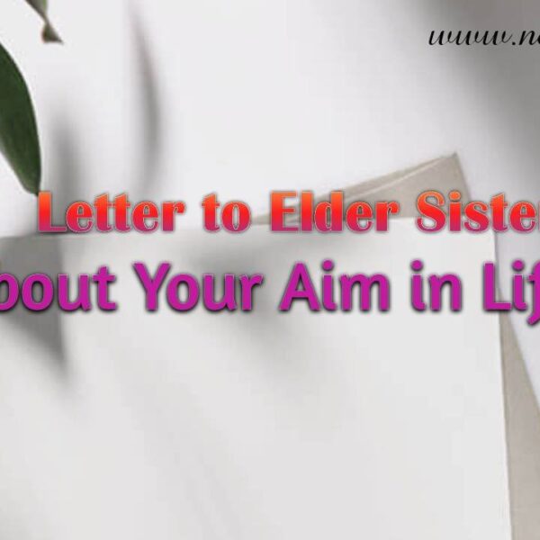 Letter to Elder Sister about Your Dream in Life