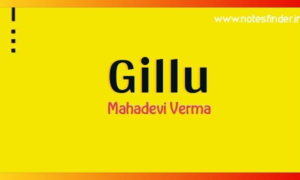 Chapter 3 Gillu (text)- Mahadevi Verma