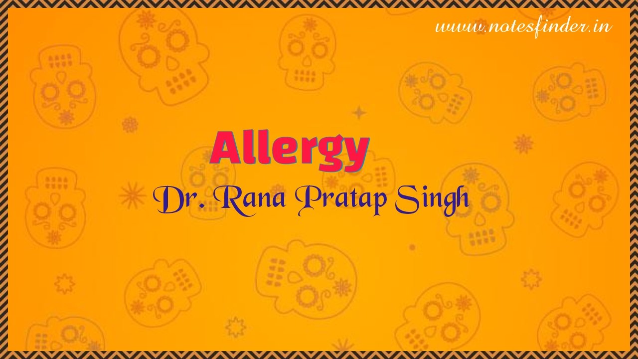 Chapter 2 Allergy – Dr. Rana S.P. Singh | Panorama English Reader